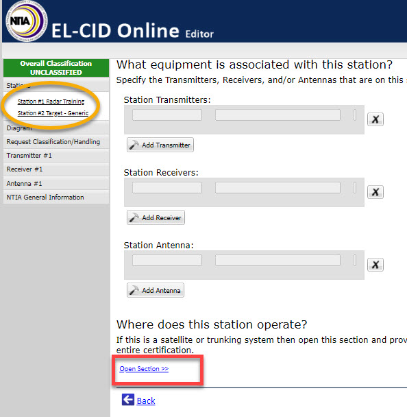 GLV Location Example with Stations Link